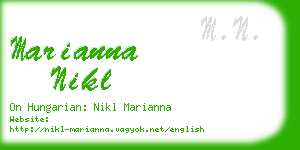 marianna nikl business card